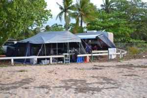 Our beachfront campsite @ Seisia