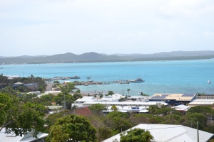 View of Thursday Is dock (taken from Green Hill Fort)