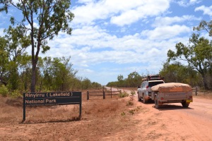 The northern entrance to Lakefield National Park