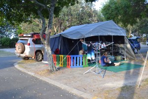 The campsite at Mooloolaba